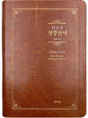 개역개정 큰글자 성경전서 (Special 대단본/무지퍼/브라운)